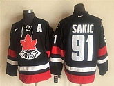 Team Canada Olympic #91 Sanic Black Nike Stitched NHL Jersey,baseball caps,new era cap wholesale,wholesale hats